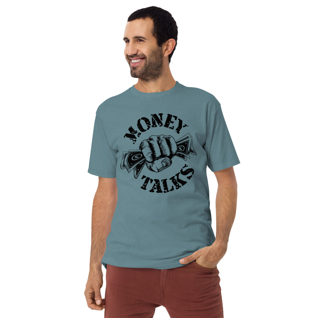 Money talks Men’s premium heavyweight tee