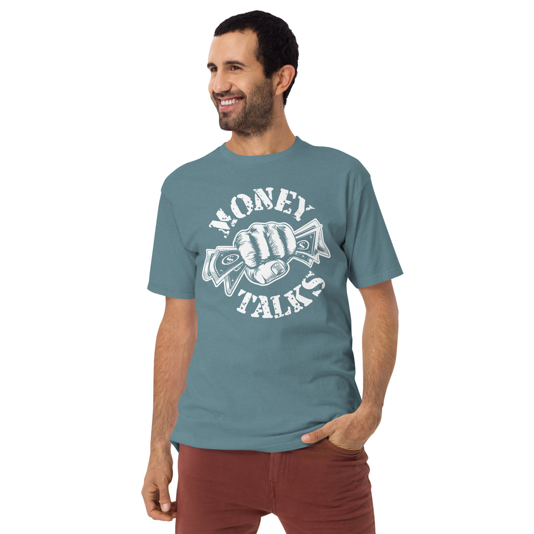 Money talks Men’s premium heavyweight tee