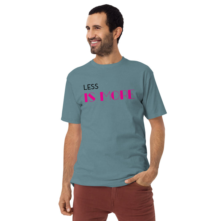 Less is more  Men’s premium heavyweight tee