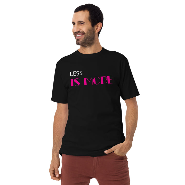 Less is more  Men’s premium heavyweight tee