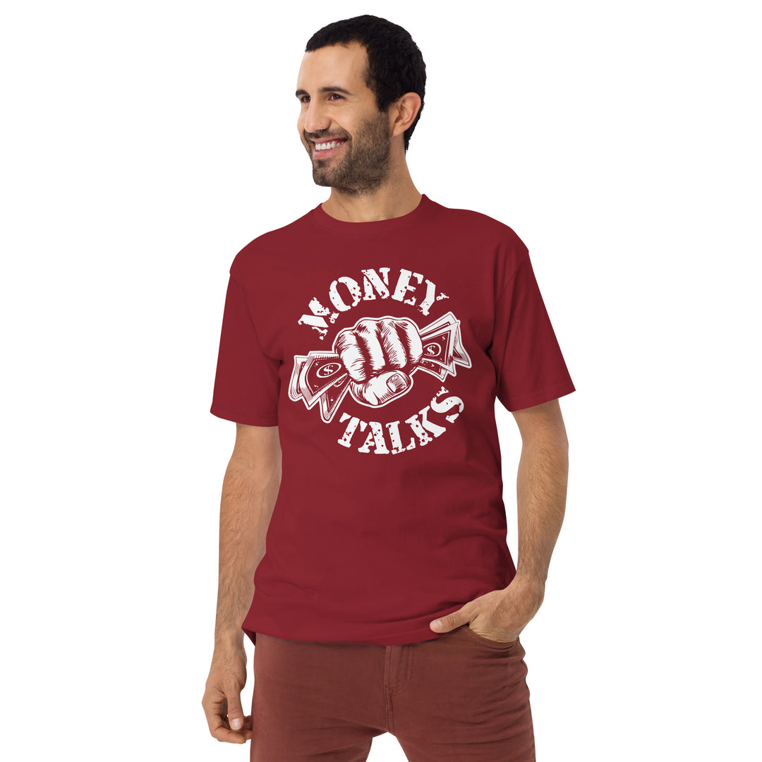 Money talks Men’s premium heavyweight tee