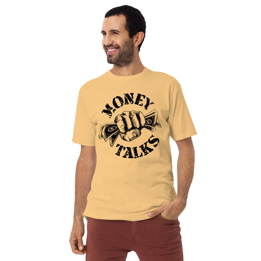 Money talks Men’s premium heavyweight tee