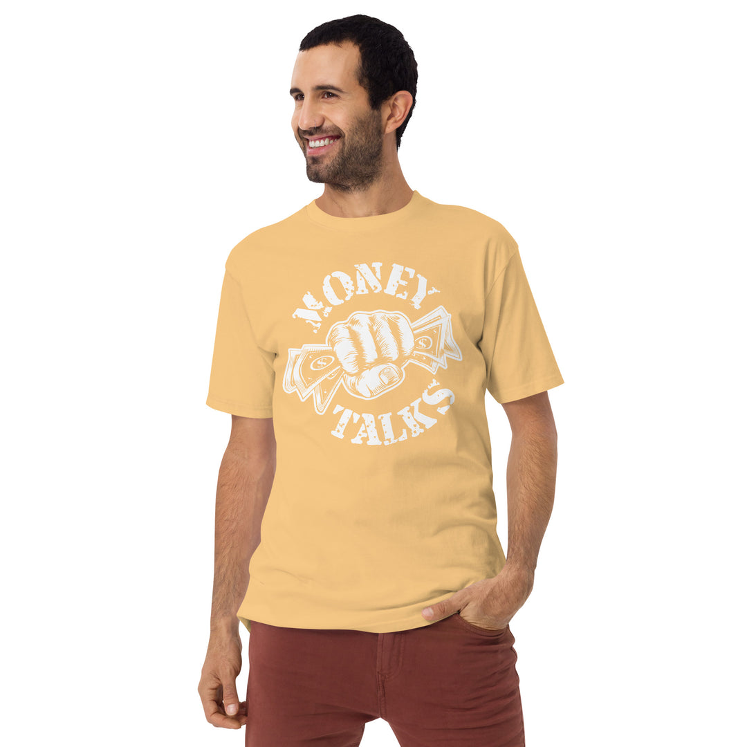 Money talks Men’s premium heavyweight tee