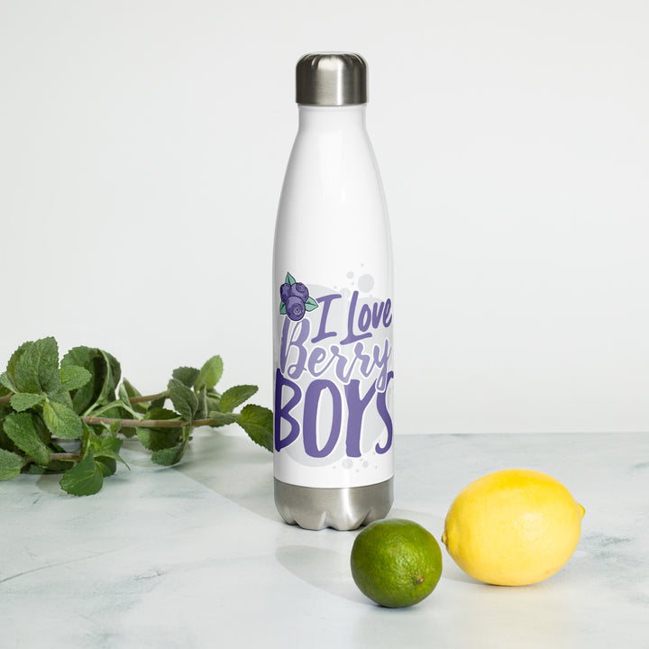 I Love Berry Boys Stainless Steel Water Bottle