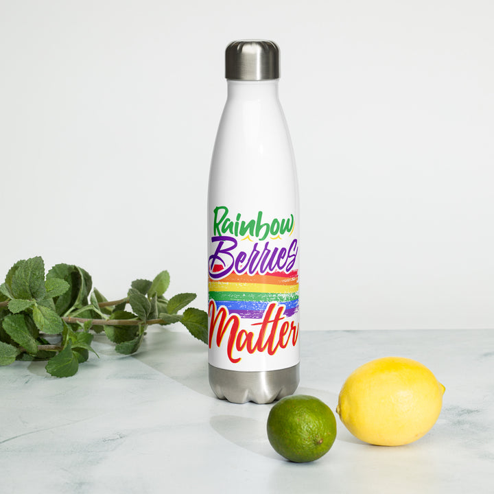 Rainbow Berries Matter Stainless Steel Water Bottle