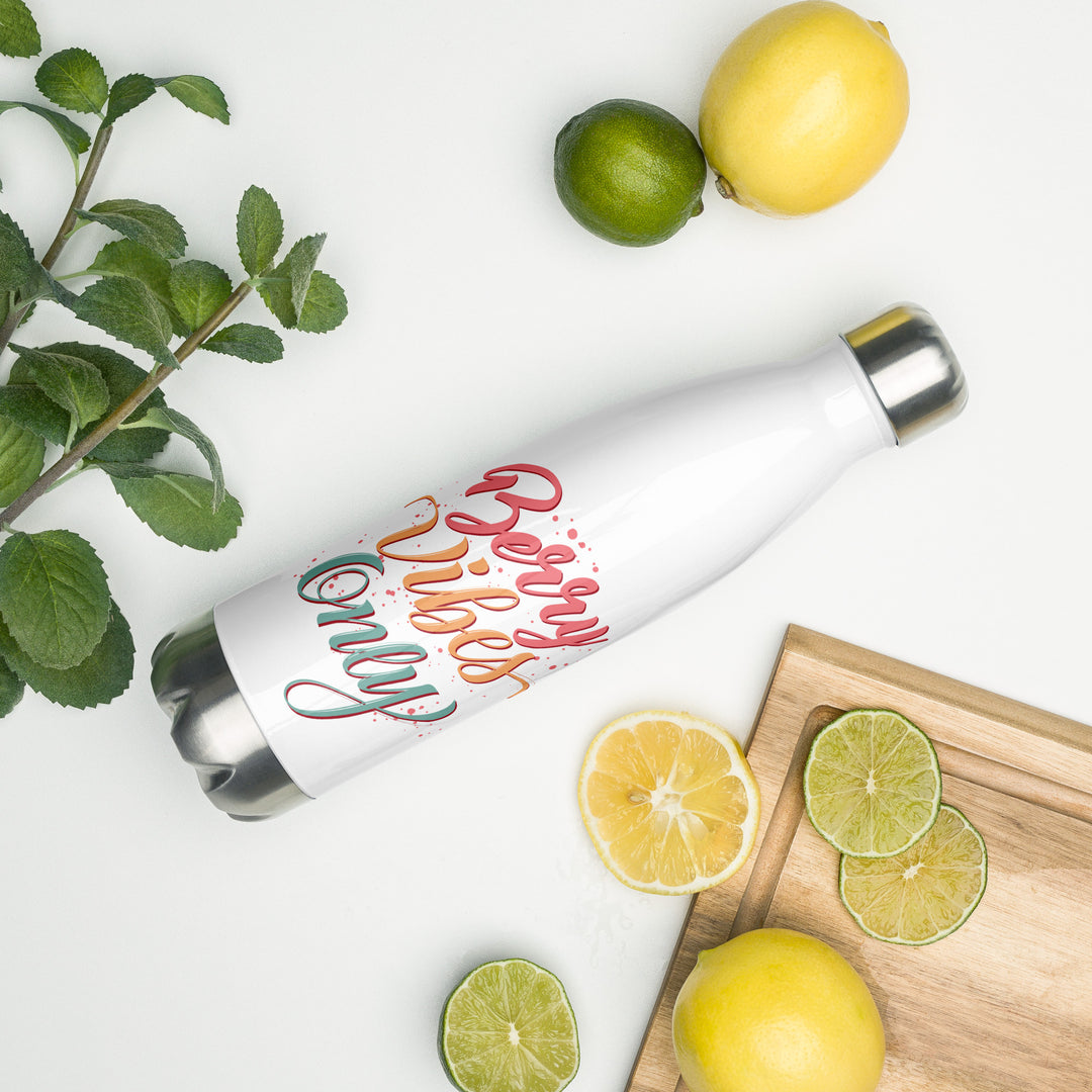 Berry Vibes Only Stainless Steel Water Bottle