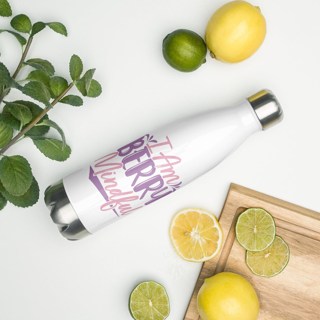 I am Berry Mindful Stainless Steel Water Bottle