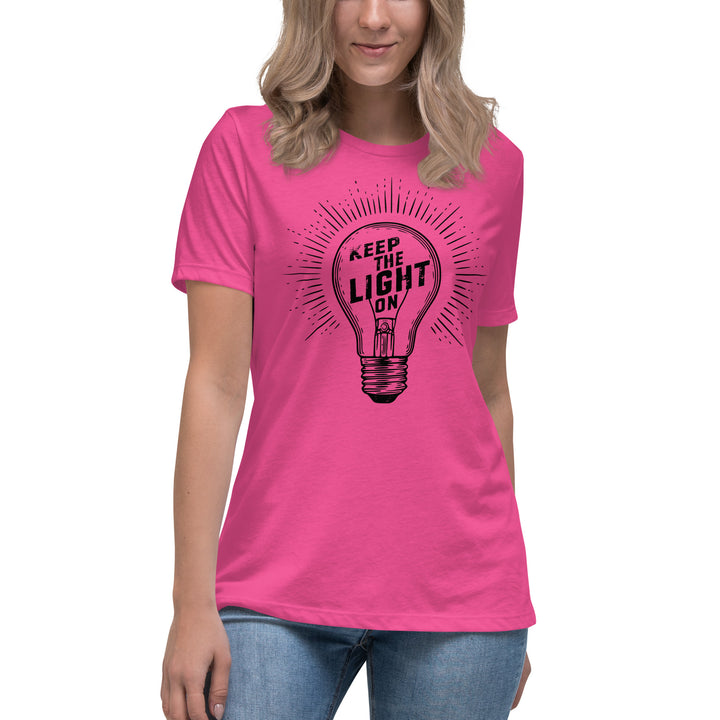 KEEP THE LIGHT ON  Women's Relaxed T-Shirt