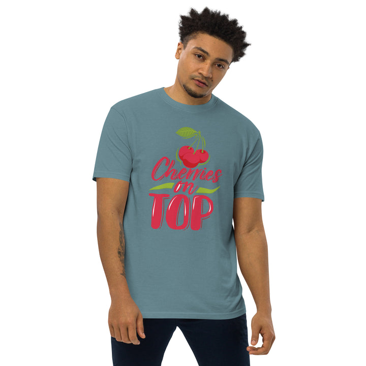 CHERRIES ON TOP MEN’S PREMIUM HEAVYWEIGHT TEE