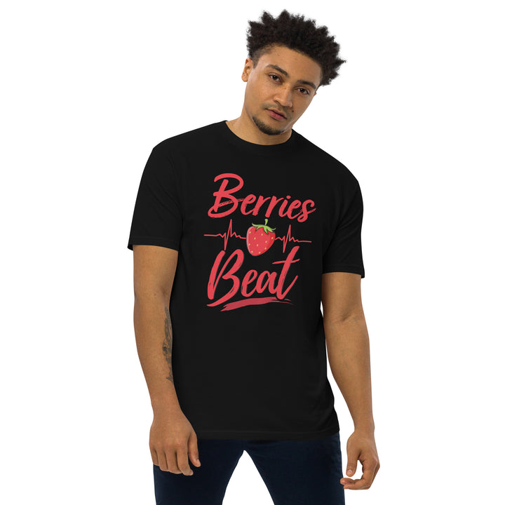 BERRIES HEART BEAT MEN’S PREMIUM HEAVYWEIGHT TEE