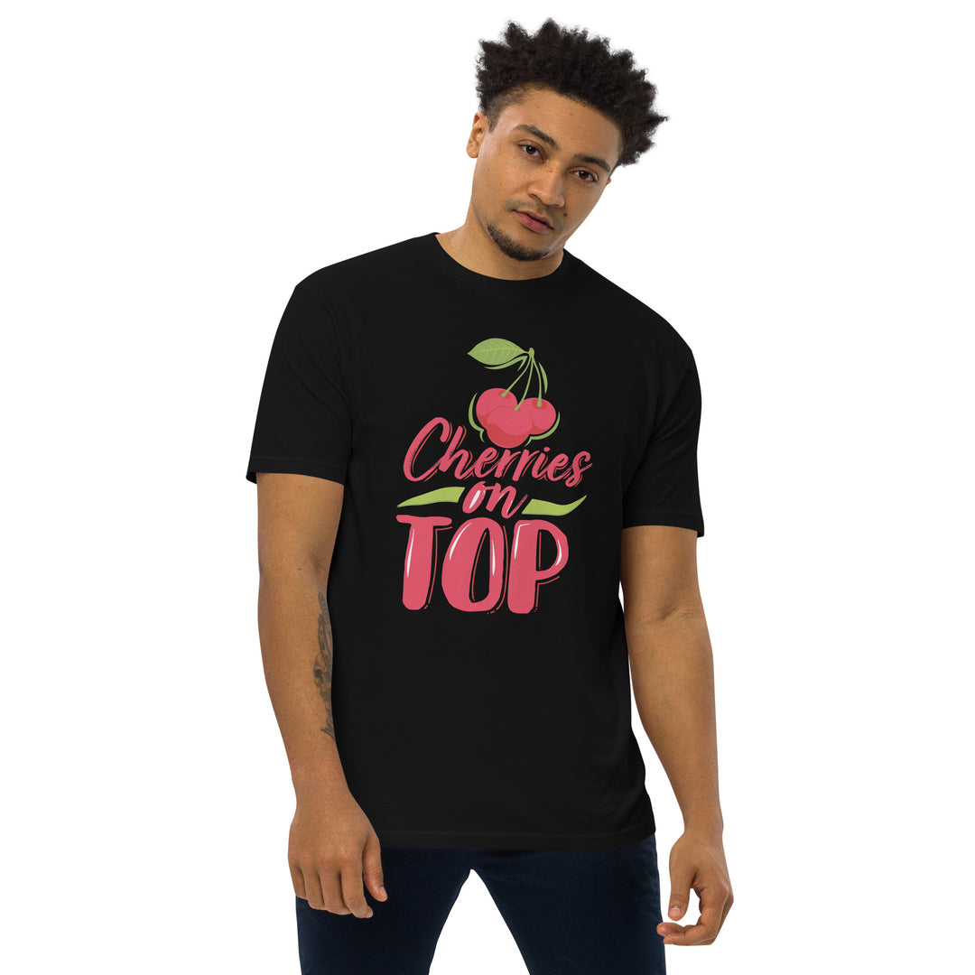 CHERRIES ON TOP MEN’S PREMIUM HEAVYWEIGHT TEE