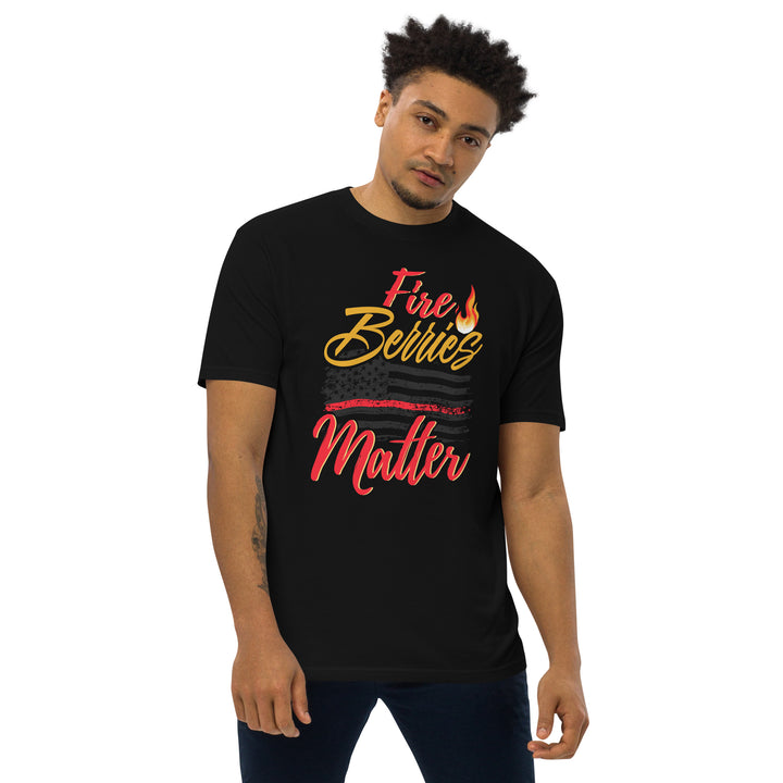 FIRE BERRIES MATTER MEN’S PREMIUM HEAVYWEIGHT TEE