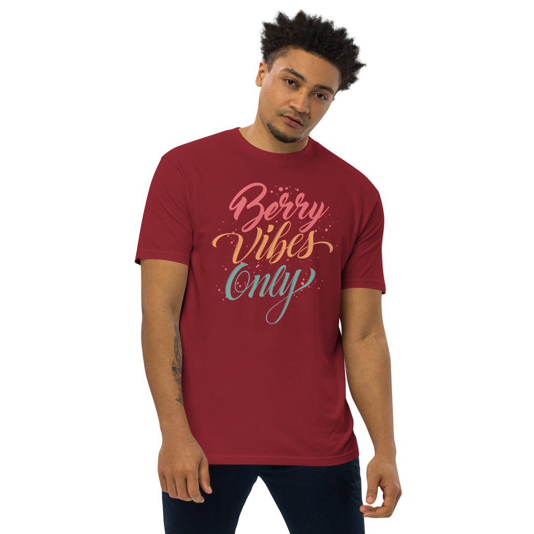 BERRY VIBES ONLY MEN’S PREMIUM HEAVYWEIGHT TEE