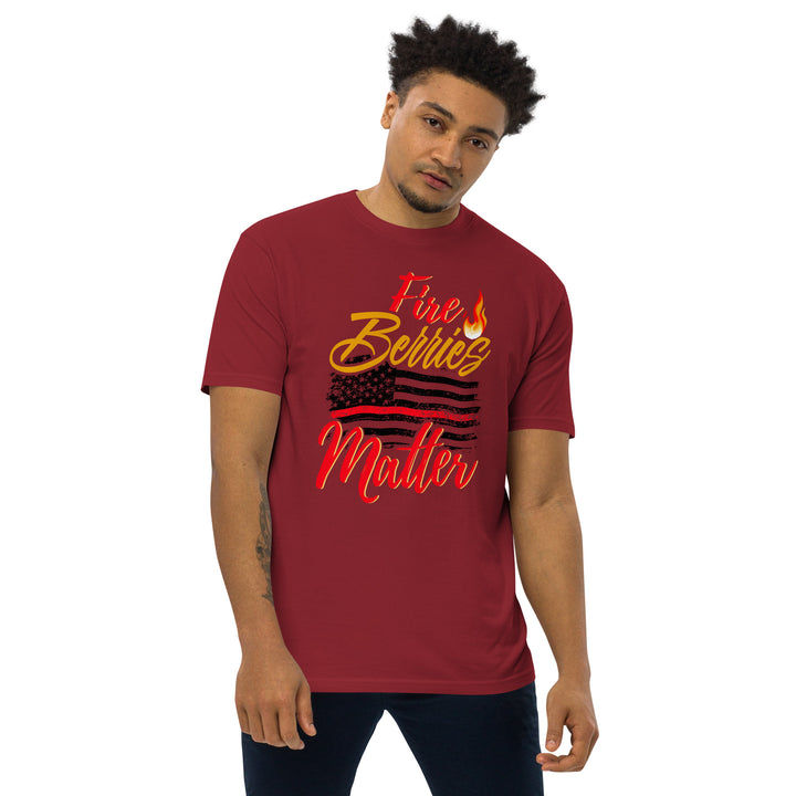 FIRE BERRIES MATTER MEN’S PREMIUM HEAVYWEIGHT TEE