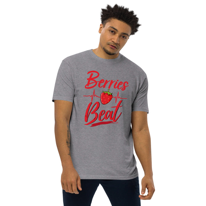 BERRIES HEART BEAT MEN’S PREMIUM HEAVYWEIGHT TEE