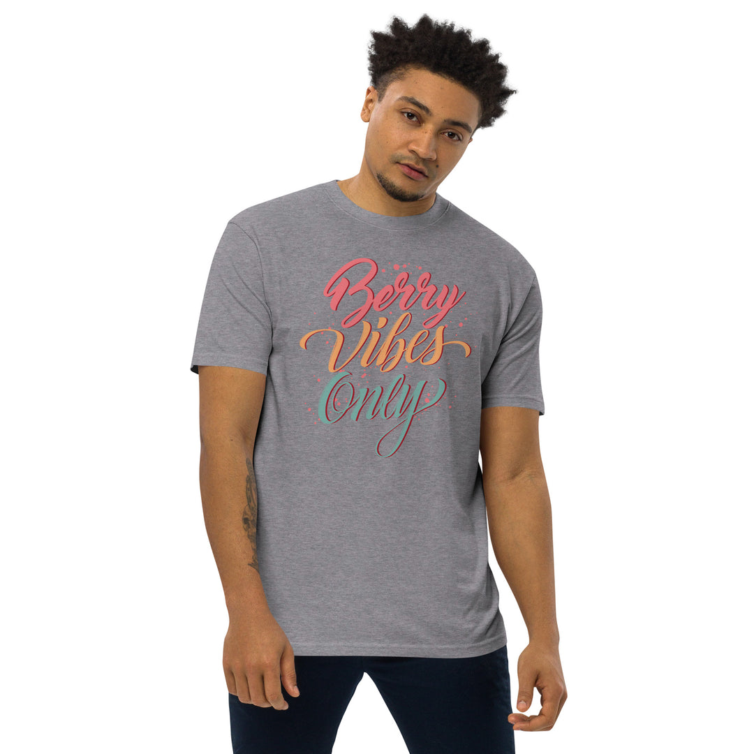 BERRY VIBES ONLY MEN’S PREMIUM HEAVYWEIGHT TEE