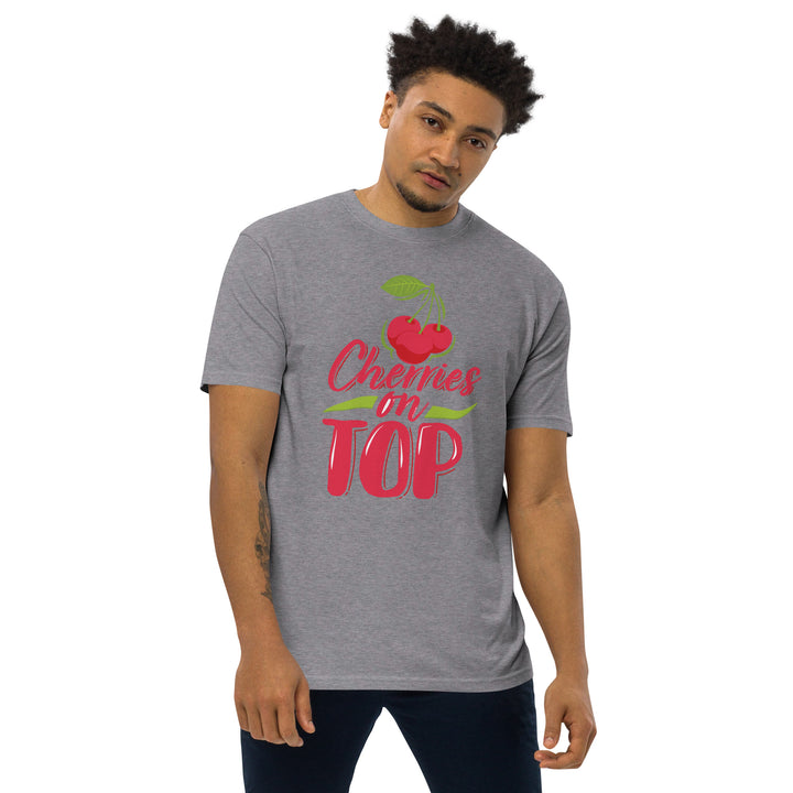 CHERRIES ON TOP MEN’S PREMIUM HEAVYWEIGHT TEE