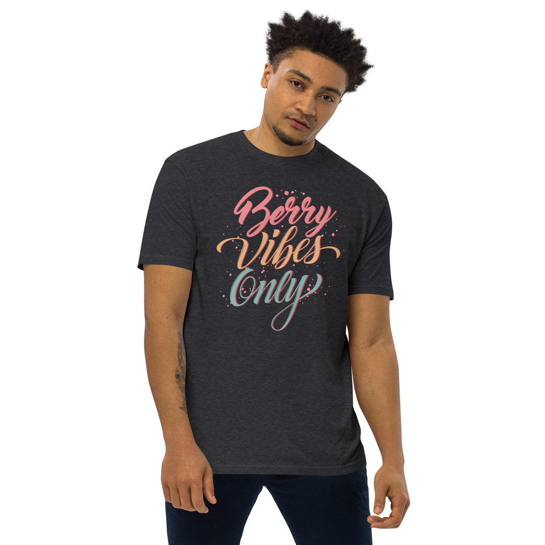 BERRY VIBES ONLY MEN’S PREMIUM HEAVYWEIGHT TEE