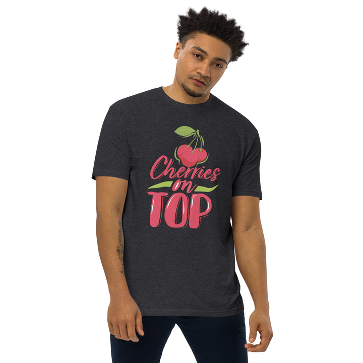 CHERRIES ON TOP MEN’S PREMIUM HEAVYWEIGHT TEE