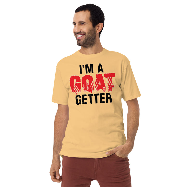 I'm A Goat Getter Men’s premium heavyweight tee