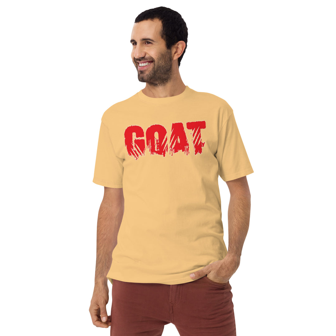 Goat Men’s premium heavyweight tee