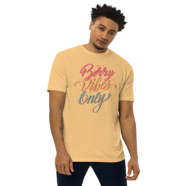 BERRY VIBES ONLY MEN’S PREMIUM HEAVYWEIGHT TEE