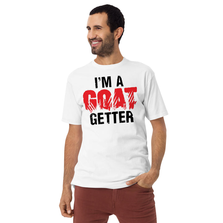 I'm A Goat Getter Men’s premium heavyweight tee