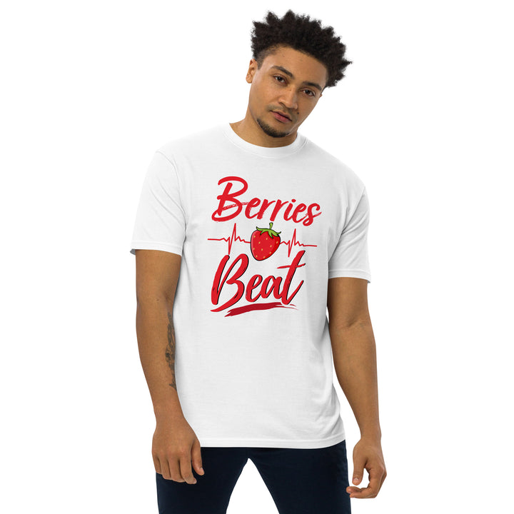 BERRIES HEART BEAT MEN’S PREMIUM HEAVYWEIGHT TEE