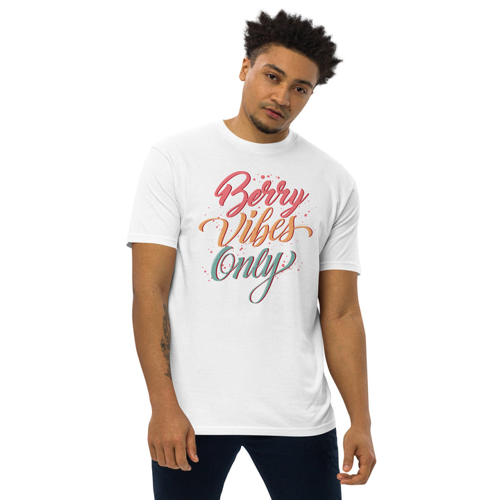 BERRY VIBES ONLY MEN’S PREMIUM HEAVYWEIGHT TEE