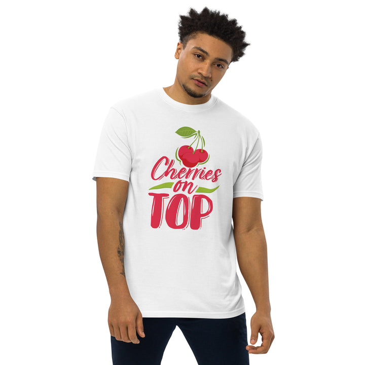 CHERRIES ON TOP MEN’S PREMIUM HEAVYWEIGHT TEE