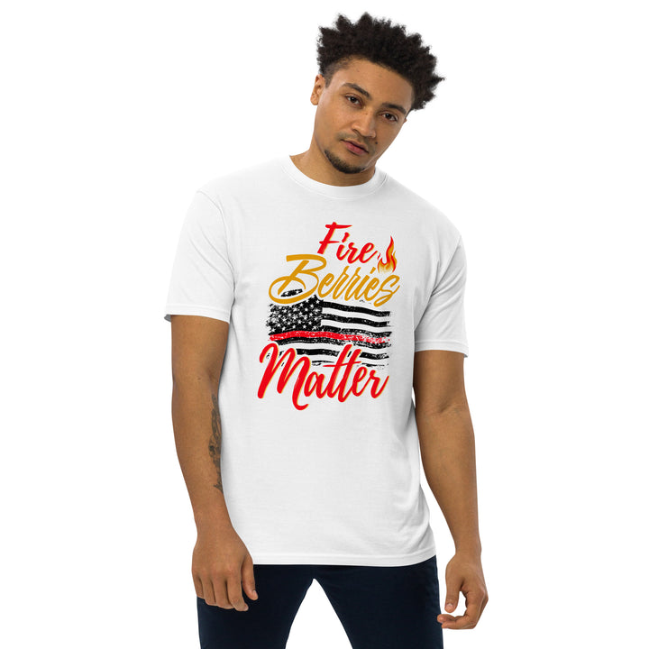 FIRE BERRIES MATTER MEN’S PREMIUM HEAVYWEIGHT TEE