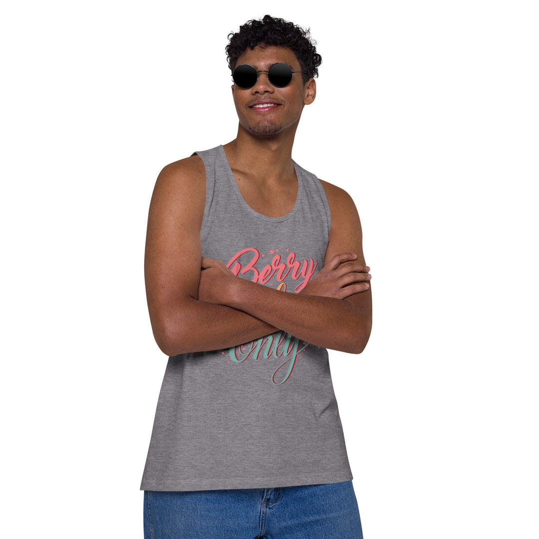 BERRY VIBES ONLY MEN’S PREMIUM TANK TOP