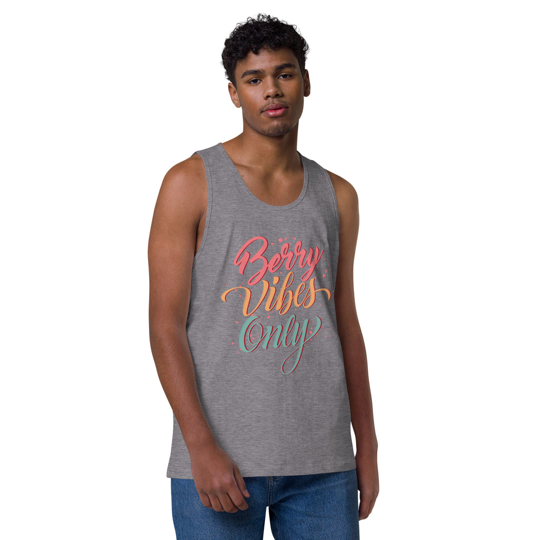 BERRY VIBES ONLY MEN’S PREMIUM TANK TOP