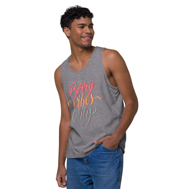 BERRY VIBES ONLY MEN’S PREMIUM TANK TOP