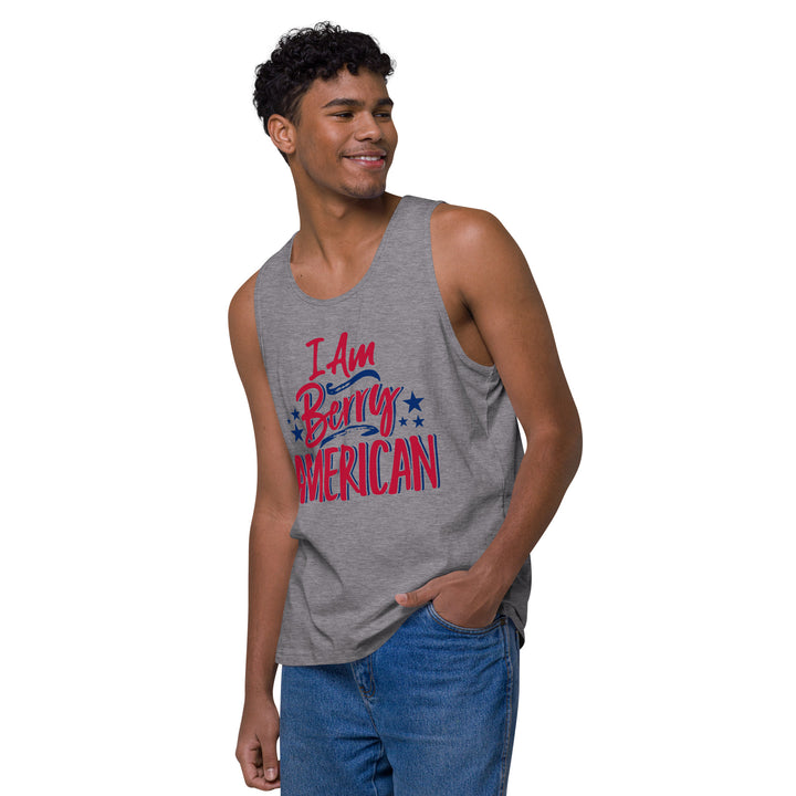 I AM BERRY AMERICAN MEN’S PREMIUM TANK TOP