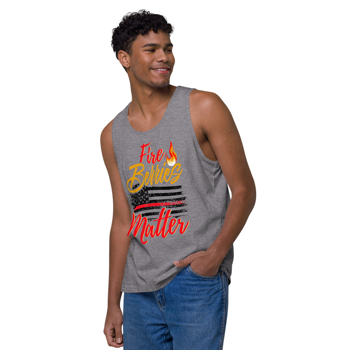 FIRE BERRIES MATTER MEN’S PREMIUM TANK TOP