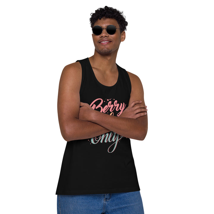 BERRY VIBES ONLY MEN’S PREMIUM TANK TOP