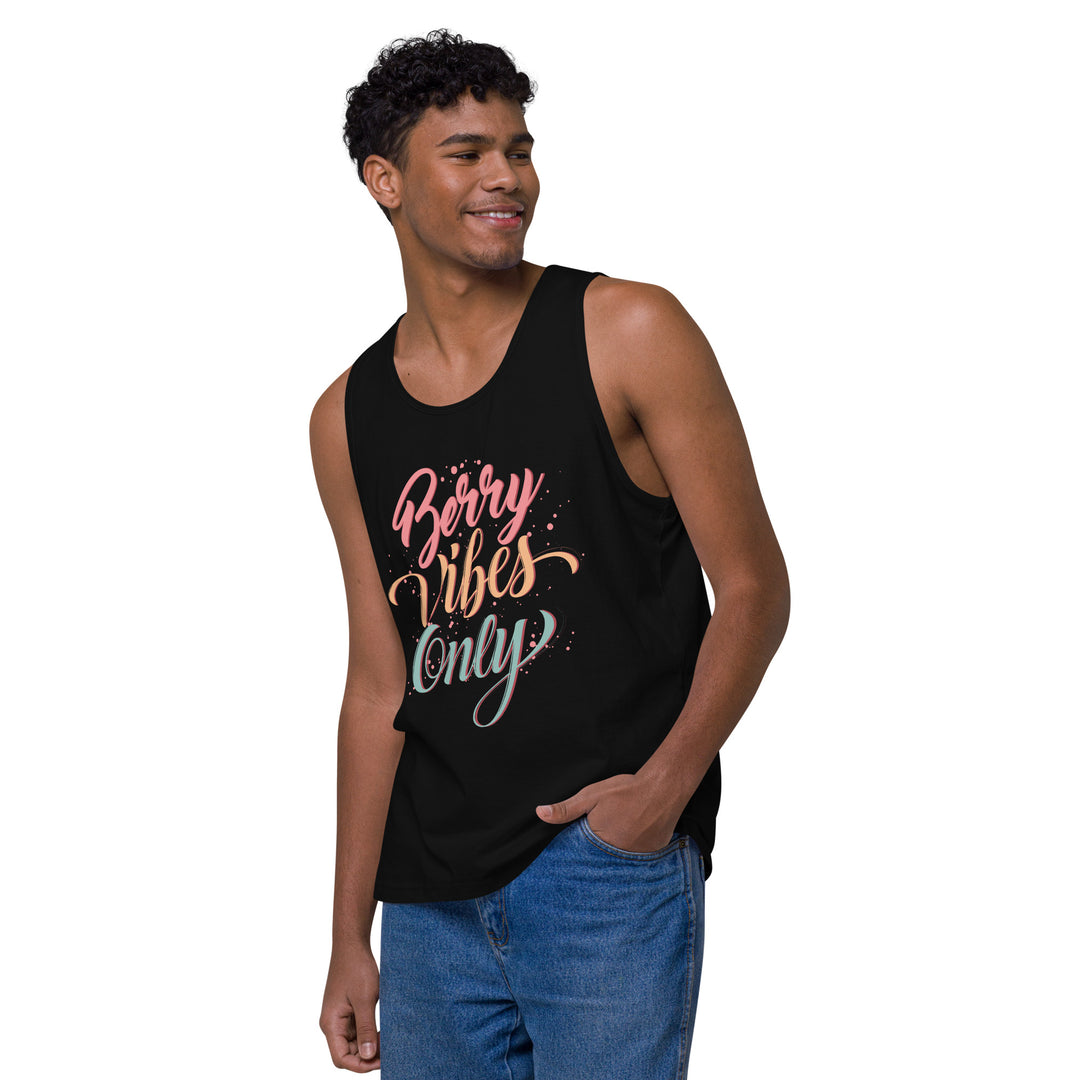 BERRY VIBES ONLY MEN’S PREMIUM TANK TOP