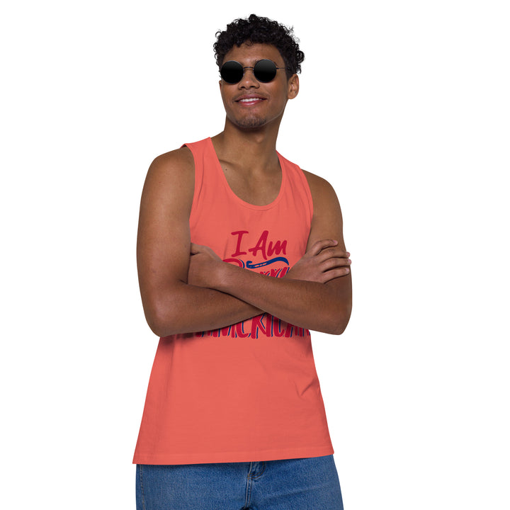 I AM BERRY AMERICAN MEN’S PREMIUM TANK TOP