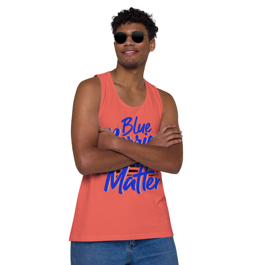 BLUE BERRIES MATTER MEN’S PREMIUM TANK TOP