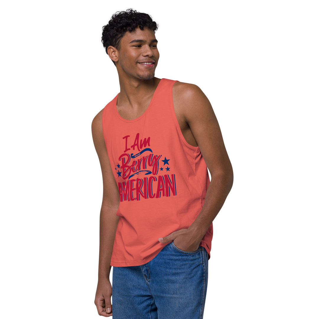 I AM BERRY AMERICAN MEN’S PREMIUM TANK TOP