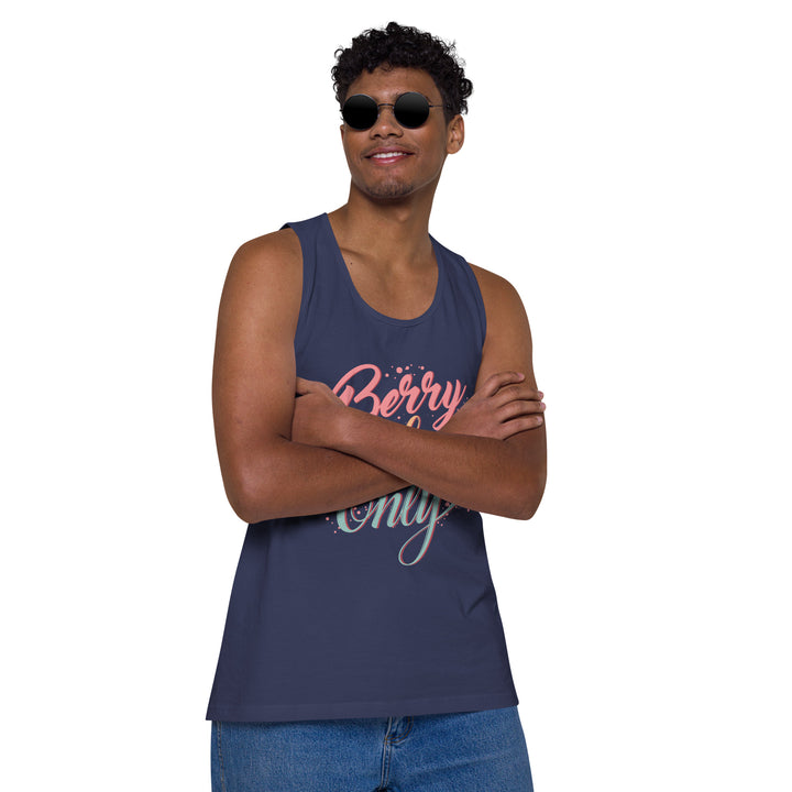 BERRY VIBES ONLY MEN’S PREMIUM TANK TOP