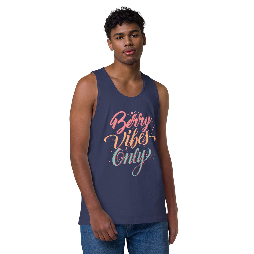 BERRY VIBES ONLY MEN’S PREMIUM TANK TOP