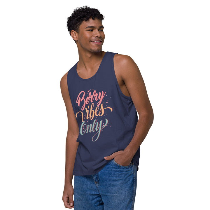 BERRY VIBES ONLY MEN’S PREMIUM TANK TOP