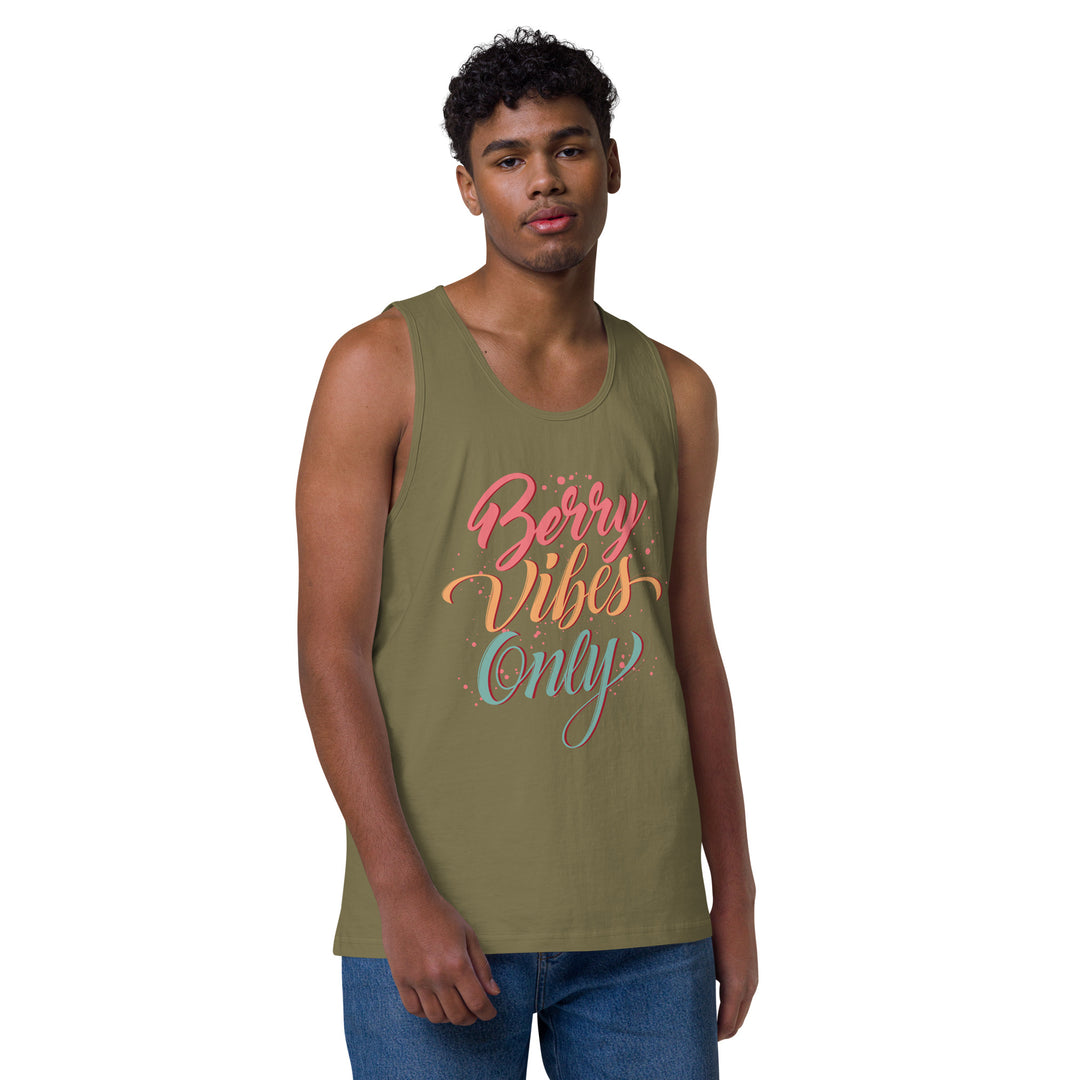 BERRY VIBES ONLY MEN’S PREMIUM TANK TOP