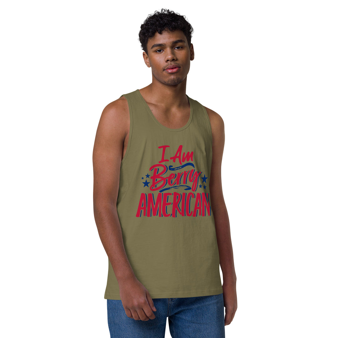 I AM BERRY AMERICAN MEN’S PREMIUM TANK TOP