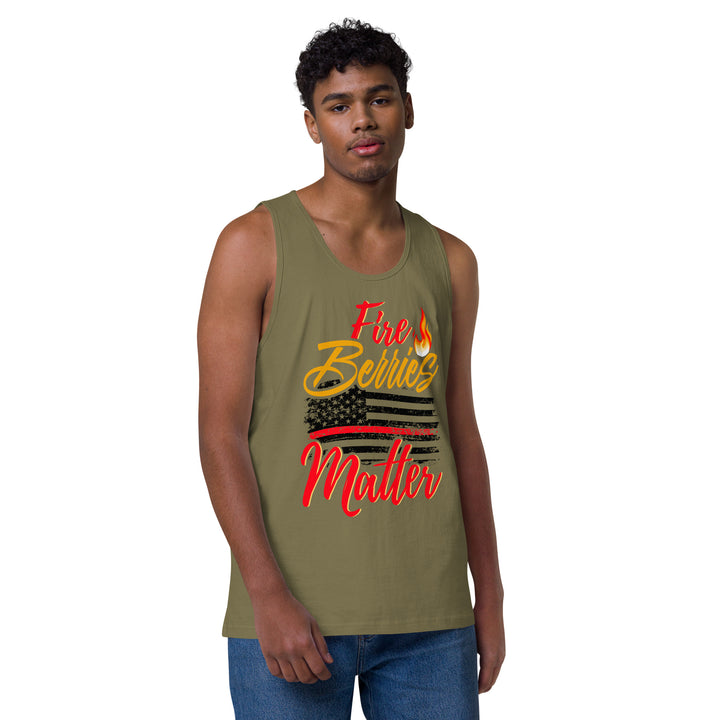 FIRE BERRIES MATTER MEN’S PREMIUM TANK TOP