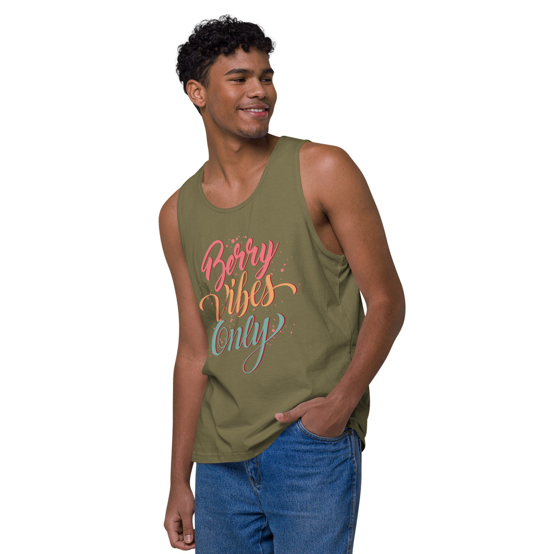 BERRY VIBES ONLY MEN’S PREMIUM TANK TOP