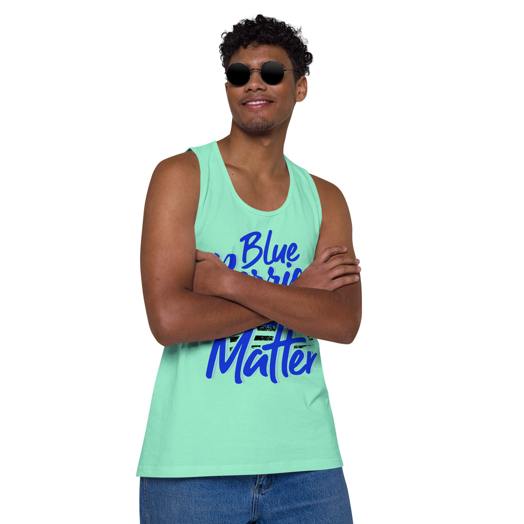 BLUE BERRIES MATTER MEN’S PREMIUM TANK TOP