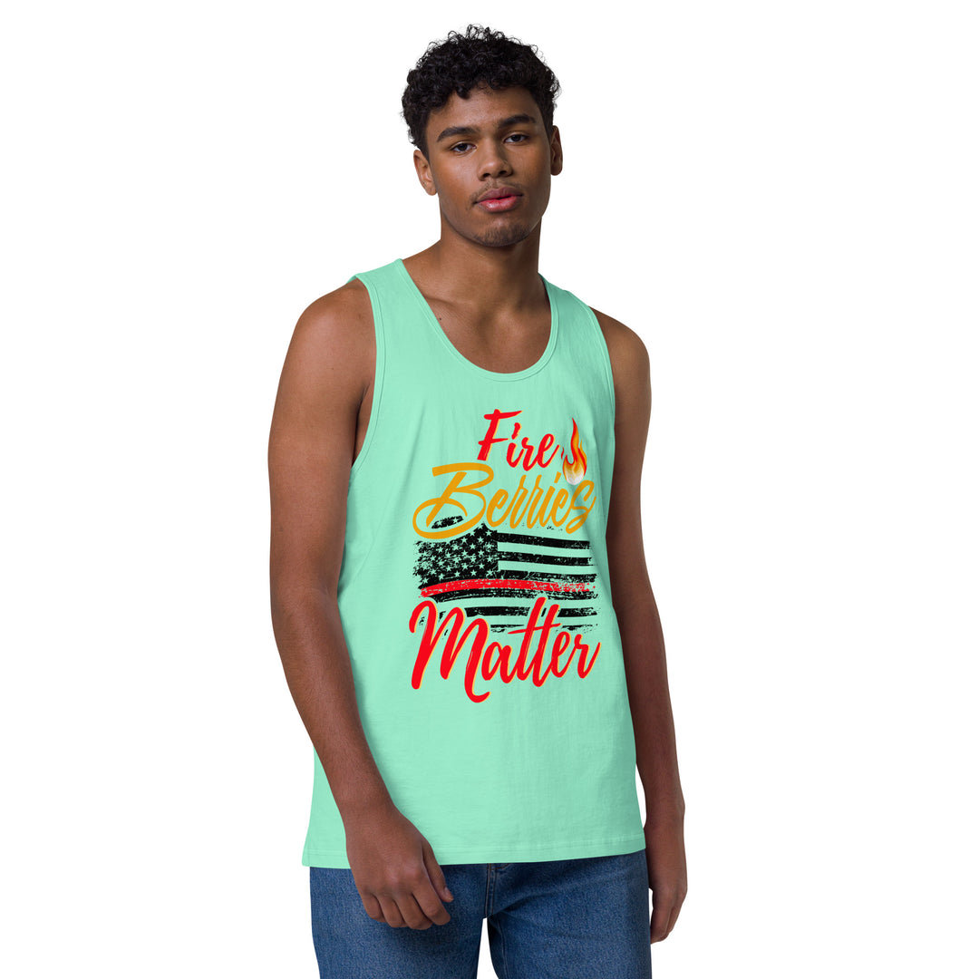 FIRE BERRIES MATTER MEN’S PREMIUM TANK TOP